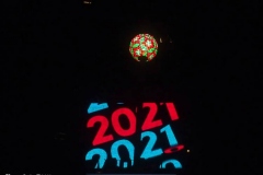 New York City December 31 , 2020  New Years Eve for the first time since the beginning of the tradition of the Ball drop no revelers were allowed in Times Square due to the corona virus