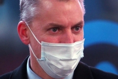 New York Police Commissioner Dermot Shea  in Times Square on New Year's Eve.