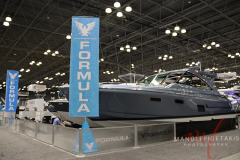 One display of the formula boats that is on displayed at the New York Boat Show hosted at Javits Center from 26-30 Jan 2022.