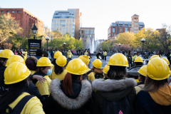 NICE Supports Immigrant Workers in Washington Square Park 4-28-22 
@Lori Hillsberg