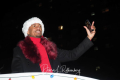 NEW YORK, NEW YORK - NOVEMBER 16: Grand Marshall Nick Cannon at the 28th Annual Harlem Holiday Lights Parade on West 125th Street on November 16, 2021 in New York City. (Photo by Debra L.Rothenberg)