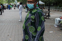 People come together for the 5th Nigerian Independence Day Parade on East 47th Street in Manhattan, NYC where food, festivities, artisans and DJs celebrated.  Speeches by local prominent Nigerian-American figures were made in celebration of Nigeria’s independence on October 1st, 1961. (C) Bianca Otero. NYC. October 09, 2021.