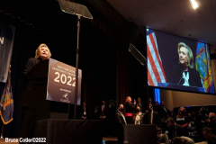 February 17, 2022  New York, 
 New York State Democratic Nomination Convention held at the Sheraton Hotel in Midtown Manhattan all of the New York State 
Democratic leaders gathered to see who would make the ballot for the incoming elections. The keynote speaker was Former Secretary of State,  Former U.S. Senator, and  Former First Lady Hillary Clinton.