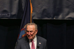 US Senator for New York Chuck Schumer speaks at the 2022 New York State Democratic Convention in theSheraton Midtown. Manhattan, New York.Thursday, February 17, 2022 (C) Bianca Otero
