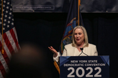 New York State Senator, Kristin Gillibrand speaks at the 2022 New York State Democratic Convention in theSheraton Midtown. Manhattan, New York.Thursday, February 17, 2022 (C) Bianca Otero