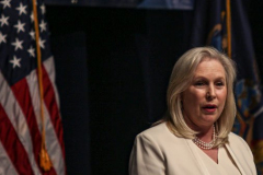 New York State Senator, Kristin Gillibrand speaks at the 2022 New York State Democratic Convention in theSheraton Midtown. Manhattan, New York.Thursday, February 17, 2022 (C) Bianca Otero