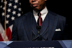 New York Mayor Eric Adams speaks at the 2022 New York State Democratic Convention in theSheraton Midtown. Manhattan, New York.Thursday, February 17, 2022 (C) Bianca Otero