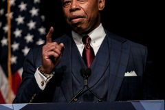 New York Mayor Eric Adams speaks at the 2022 New York State Democratic Convention in theSheraton Midtown. Manhattan, New York.Thursday, February 17, 2022 (C) Bianca Otero