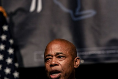 New York Mayor Eric Adams speaks at the 2022 New York State Democratic Convention in theSheraton Midtown. Manhattan, New York.Thursday, February 17, 2022 (C) Bianca Otero