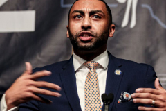 New York State Senator, Jamaal T. Bailey speaks at the 2022 New York State Democratic Convention in theSheraton Midtown. Manhattan, New York.Thursday, February 17, 2022 (C) Bianca Otero