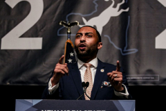 New York State Senator, Jamaal T. Bailey speaks at the 2022 New York State Democratic Convention in theSheraton Midtown. Manhattan, New York.Thursday, February 17, 2022 (C) Bianca Otero