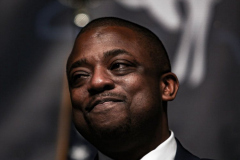 Lieutenant Governor Brian Benjamin speaks at the 2022 New York State Democratic Convention in the Sheraton Midtown. Manhattan, New York.Thursday, February 17, 2022 (C) Bianca Otero