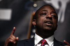 Lieutenant Governor Brian Benjamin speaks at the 2022 New York State Democratic Convention in the Sheraton Midtown. Manhattan, New York.Thursday, February 17, 2022 (C) Bianca Otero