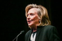 Hillary Clinton speaks at the 2022 New York State Democratic Convention in the Sheraton Midtown, officially endorsing Gov. Kathy Hochul for full term as NY Governor. Manhattan, New York. Thursday, February 17, 2022 (C) Bianca Otero