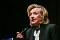 Hillary Clinton speaks at the 2022 New York State Democratic Convention in the Sheraton Midtown, officially endorsing Gov. Kathy Hochul for full term as NY Governor. Manhattan, New York. Thursday, February 17, 2022 (C) Bianca Otero