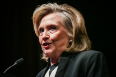 Hillary Clinton speaks at the 2022 New York State Democratic Convention in the Sheraton Midtown, officially endorsing Gov. Kathy Hochul for full term as NY Governor. Manhattan, New York. Thursday, February 17, 2022 (C) Bianca Otero