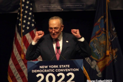 February 17, 2022  New York, 
 New York State Democratic Nomination Convention held at the Sheraton Hotel in Midtown Manhattan all of the New York State 
Democratic leaders gathered to see who would make the ballot for the incoming elections. The keynote speaker was Former Secretary of State,  Former U.S. Senator, and  Former First Lady Hillary Clinton. Senate Majority Leader Charles Schumer