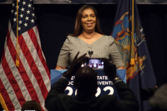 February 17, 2022  New York, 
 New York State Democratic Nomination Convention held at the Sheraton Hotel in Midtown Manhattan all of the New York State 
Democratic leaders gathered to see who would make the ballot for the incoming elections. The keynote speaker was Former Secretary of State,  Former U.S. Senator, and  Former First Lady Hillary Clinton.  Attorney General Tish James