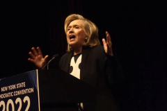 February 17, 2022  New York, 
 New York State Democratic Nomination Convention held at the Sheraton Hotel in Midtown Manhattan all of the New York State 
Democratic leaders gathered to see who would make the ballot for the incoming elections. The keynote speaker was Former Secretary of State,  Former U.S. Senator, and  Former First Lady Hillary Clinton.