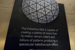 Workers install Waterford Crystal triangles on the Times Square New Year's Eve Ball on December 27, 2021 in New York.