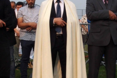 New York City Mayor Bill de Blasio  delivers remarks at the Eid UI-Adha prayer in Brooklyn, New York.  Early morning  outdoor prayer service.