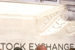 Recently appointed NYC Mayor, ERIC ADAMS, rang the bell at the NEW YORK STOCK EXCHANGE on Monday, February 28, 2022. Mayor Adams also called himself a “compassionate capitalist” as well as getting over the “hurdles” of lifting the mask mandate for school children and finally hinted that the market could possibly take a “hit” due to the possible full war in Ukraine. (C) Bianca Otero