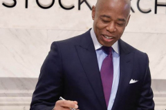 Mayor Adams Closes Out Black History Month With Focus on Giving BIPOC Entrepreneurs More Opportunities in Rebuilding NYC’s Economy

NEW YORK – Surrounded by those from underrepresented communities in the business world, New York City Mayor Eric Adams today rang the opening bell at The New York Stock Exchange (NYSE). On the final day of Black History Month, Mayor Adams highlighted efforts underway to provide more opportunities to Black, Indigenous, and people of color (BIPOC), as well as women, as New York seeks to rebuild the economy and recover from COVID-19
(C) Steve Sands/ New York Newswire