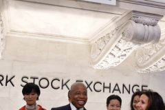 Mayor Adams Closes Out Black History Month With Focus on Giving BIPOC Entrepreneurs More Opportunities in Rebuilding NYC’s Economy

NEW YORK – Surrounded by those from underrepresented communities in the business world, New York City Mayor Eric Adams today rang the opening bell at The New York Stock Exchange (NYSE). On the final day of Black History Month, Mayor Adams highlighted efforts underway to provide more opportunities to Black, Indigenous, and people of color (BIPOC), as well as women, as New York seeks to rebuild the economy and recover from COVID-19
(C) Steve Sands/ New York Newswire