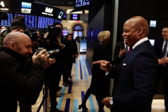 Mayor Adams Closes Out Black History Month With Focus on Giving BIPOC Entrepreneurs More Opportunities in Rebuilding NYC’s Economy

NEW YORK – Surrounded by those from underrepresented communities in the business world, New York City Mayor Eric Adams today rang the opening bell at The New York Stock Exchange (NYSE). On the final day of Black History Month, Mayor Adams highlighted efforts underway to provide more opportunities to Black, Indigenous, and people of color (BIPOC), as well as women, as New York seeks to rebuild the economy and recover from COVID-19
(C) Steve Sands/ New York Newswire