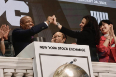 Mayor Adams Closes Out Black History Month With Focus on Giving BIPOC Entrepreneurs More Opportunities in Rebuilding NYC’s Economy

NEW YORK – Surrounded by those from underrepresented communities in the business world, New York City Mayor Eric Adams today rang the opening bell at The New York Stock Exchange (NYSE). On the final day of Black History Month, Mayor Adams highlighted efforts underway to provide more opportunities to Black, Indigenous, and people of color (BIPOC), as well as women, as New York seeks to rebuild the economy and recover from COVID-19
(C) Steve Sands/ New York Newswire