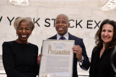 Mayor Adams Closes Out Black History Month With Focus on Giving BIPOC Entrepreneurs More Opportunities in Rebuilding NYC’s Economy

NEW YORK – Surrounded by those from underrepresented communities in the business world, New York City Mayor Eric Adams today rang the opening bell at The New York Stock Exchange (NYSE). On the final day of Black History Month, Mayor Adams highlighted efforts underway to provide more opportunities to Black, Indigenous, and people of color (BIPOC), as well as women, as New York seeks to rebuild the economy and recover from COVID-19
(C) Steve Sands/ New York Newswire