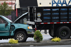 Multiple NYPD Officers Injured
Livermore and Forest Avenues
Staten Island, NY
For credit:  Mary DiBiase Blaich
 
NYPD Officers were injured around 10 am this morning. At Livermore and Forest Avenues. They were working with a truck containing barriers in preparation for Monday’s Veteran’s Day Parade.  One civilian was injured and several police officers as well.