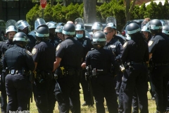 New York- New York City Police Department personnel train for riot control in a local park in the Marine park section of Brooklyn
