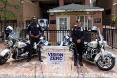 Two Highway Division motorcycle officers will be among the police officers on patrol starting Friday.