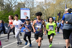 April 24, 2022: RBC's Race for the Kids, benefiting MSK Kids, is held in Central Park in New York City. The event includes a 4 mile run, 1.4 mile walk and Stage 1 & 2 RNYRR races. (Photos copyright Jon Simon)