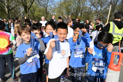 April 24, 2022: RBC's Race for the Kids, benefiting MSK Kids, is held in Central Park in New York City. The event includes a 4 mile run, 1.4 mile walk and Stage 1 & 2 RNYRR races. (Photos copyright Jon Simon)