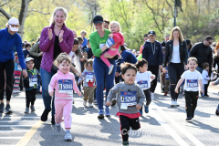 April 24, 2022: RBC's Race for the Kids, benefiting MSK Kids, is held in Central Park in New York City. The event includes a 4 mile run, 1.4 mile walk and Stage 1 & 2 RNYRR races. (Photos copyright Jon Simon)