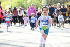 April 24, 2022: RBC's Race for the Kids, benefiting MSK Kids, is held in Central Park in New York City. The event includes a 4 mile run, 1.4 mile walk and Stage 1 & 2 RNYRR races. (Photos copyright Jon Simon)