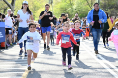April 24, 2022: RBC's Race for the Kids, benefiting MSK Kids, is held in Central Park in New York City. The event includes a 4 mile run, 1.4 mile walk and Stage 1 & 2 RNYRR races. (Photos copyright Jon Simon)