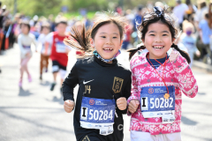 April 24, 2022: RBC's Race for the Kids, benefiting MSK Kids, is held in Central Park in New York City. The event includes a 4 mile run, 1.4 mile walk and Stage 1 & 2 RNYRR races. (Photos copyright Jon Simon)