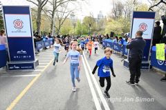 April 24, 2022: RBC's Race for the Kids, benefiting MSK Kids, is held in Central Park in New York City. The event includes a 4 mile run, 1.4 mile walk and Stage 1 & 2 RNYRR races. (Photos copyright Jon Simon)