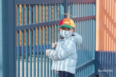 December 13,2020 Coney Island Polar Bear Club enjoys beautiful weather while people stroll the boardwalk and enjoy the sunny weather before the predicted snow storm to hit the East Coast on Wednesday.