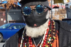 December 13,2020 Coney Island Polar Bear Club enjoys beautiful weather while people stroll the boardwalk and enjoy the sunny weather before the predicted snow storm to hit the East Coast on Wednesday.