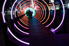 Passage from the back view in New York City on 13 Jan 2022