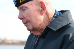 Pearl Harbor Remembrance
Sharrots Road Fishing Pier
Staten Island, NY
Tuesday, December 07, 2021
For Credit:  Mary DiBiase Blaich

A Pearl Harbor remembrance ceremony was held on Tuesday, December 07, 2021 by the Richmond County American Legion off Staten Island.  The members gathered on the fishing pier at Sharrots Road where they conducted a service that included taps, the National Anthem and God Bless America.  Remarks were made by several American Legion officials, and followed with a wreath dropped into the water.