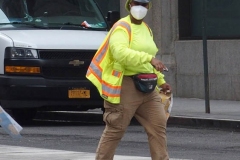 Walk About in Manhattan.  People wearing masks, not wearing masks and wearing them improperly.