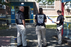 July 10  2022  NEW YORK  Person Shot and killed in the lobby of a New York City Housing Authority project "Breukelen Houses" in the 69th precinct in Canarsie neighborhood in Brooklyn N.Y.