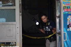 July 10  2022  NEW YORK  Person Shot and killed in the lobby of a New York City Housing Authority project "Breukelen Houses" in the 69th precinct in Canarsie neighborhood in Brooklyn N.Y.