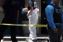 July 10  2022  NEW YORK  Person Shot and killed in the lobby of a New York City Housing Authority project "Breukelen Houses" in the 69th precinct in Canarsie neighborhood in Brooklyn N.Y.