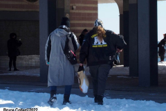 January 30, 2022 New York  
The day after a Nor'Easter hit New York City with 11 inches of snow the Coney Island Polar Bear Club  braved the cold 15 degree Fahrenheit temperature and jumped into the frigid Atlantic Ocean to have some fun.